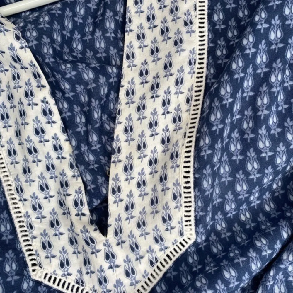 Tory Burch Tunic Blue and Creme Colored - Picture 6 of 12